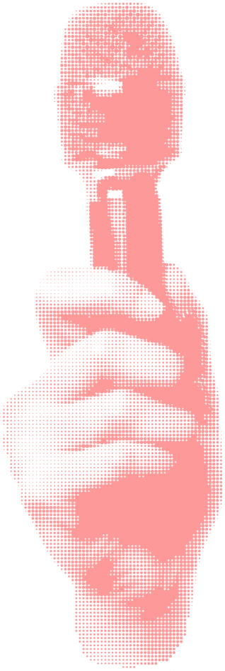 Hand with microphone illustration